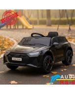 Audi RS6 - Licencirani auto na akumulator - Meke gume + kožno sedište - Crni