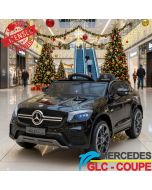 Mercedes GLC Coupe - Licencirani džip na akumulator - Meke gume + kožno sedište - Crni