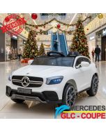 Mercedes GLC Coupe - Licencirani džip na akumulator - Meke gume + kožno sedište - Beli