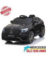Mercedes GLC 63S AMG Coupe - Licencirani auto na akumulator - Meke gume + kožno sedište - Crni