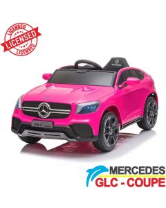 Mercedes GLC Coupe - Licencirani džip na akumulator - Meke gume + kožno sedište - Pink